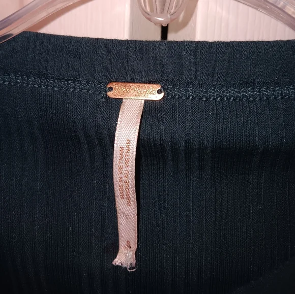 Free People Kiss Kiss ๐ Teal Swiss Dot Mesh Long Sleeve Top. Size S. - Picture 6 of 9